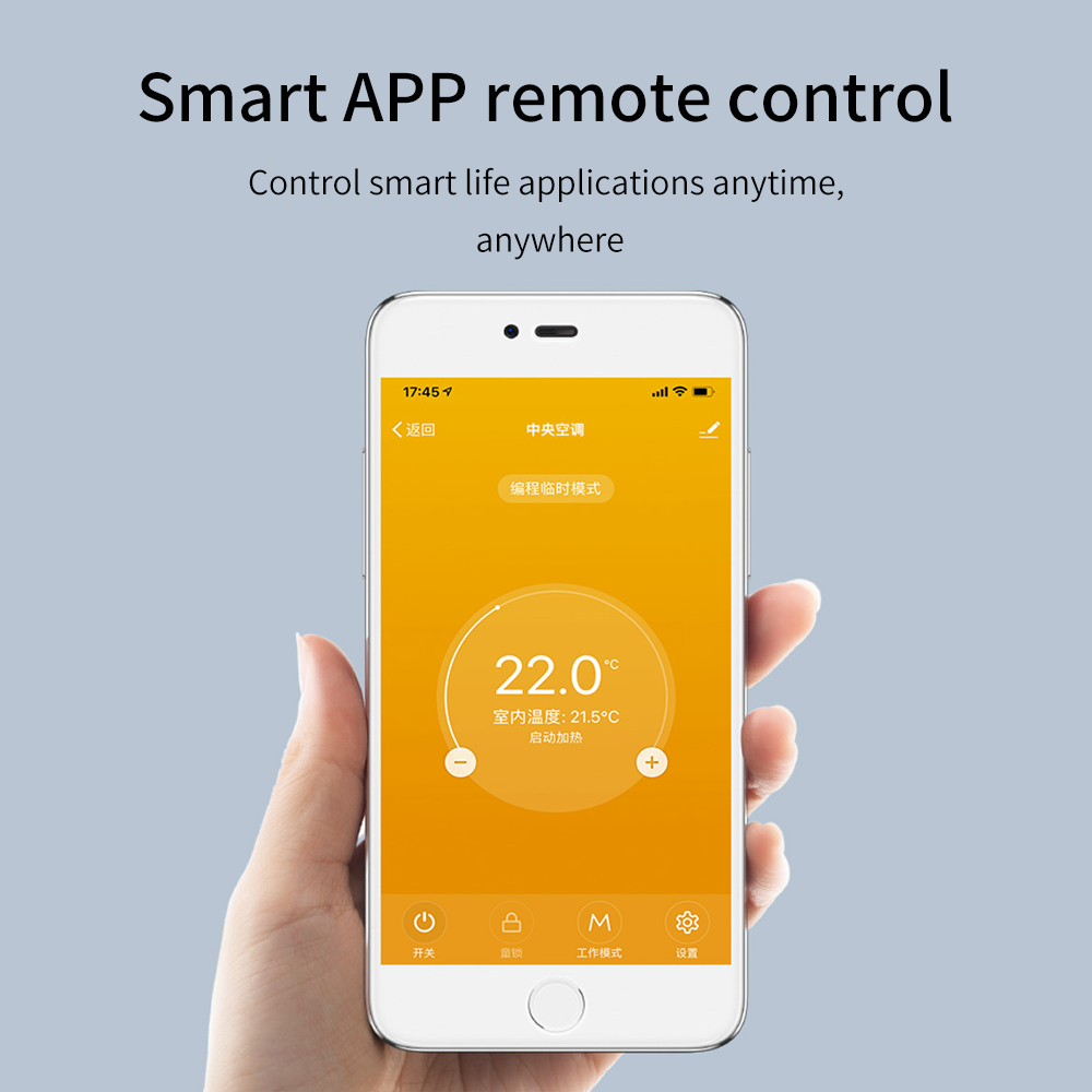 Bộ điều nhiệt WiFi thông minh Tuya Bộ điều khiển nhiệt độ sưởi ấm sàn điện 16A Hoạt động với Alexa Google Alice