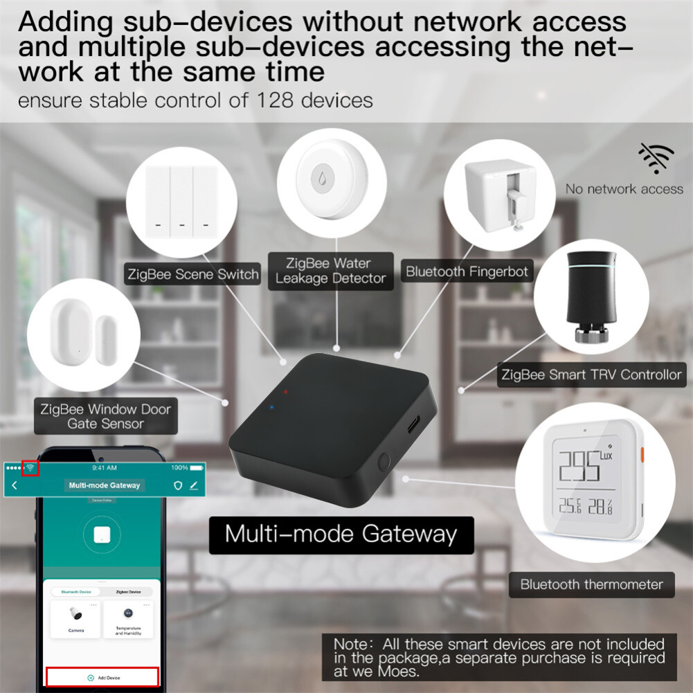 Cổng ZigBee E Life Smart Store Thông Minh Tuya 3.0 Cổng Đa Chế Độ Tương Thích Blue-Tooth Bridge Không Dây Tuya Cuộc Sống Thông Minh Điều Khiển Điều Khiển Thiết Bị 128 Vì Hiệu Suất Mạnh Mẽ Hoạt Động Cho Alexa Google Home