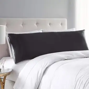 2 Pack Silk Satin Body Pillow Case Queen King Bolster Size Pillow