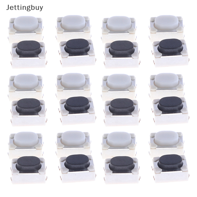 【Jettingbuy】flash Sale 20 cái 3x4x2.5mm SMD công tắc nhấn 4 pin cảm ứng công tắc kích hoạt siêu nhỏ Đẩy công tắc nút
