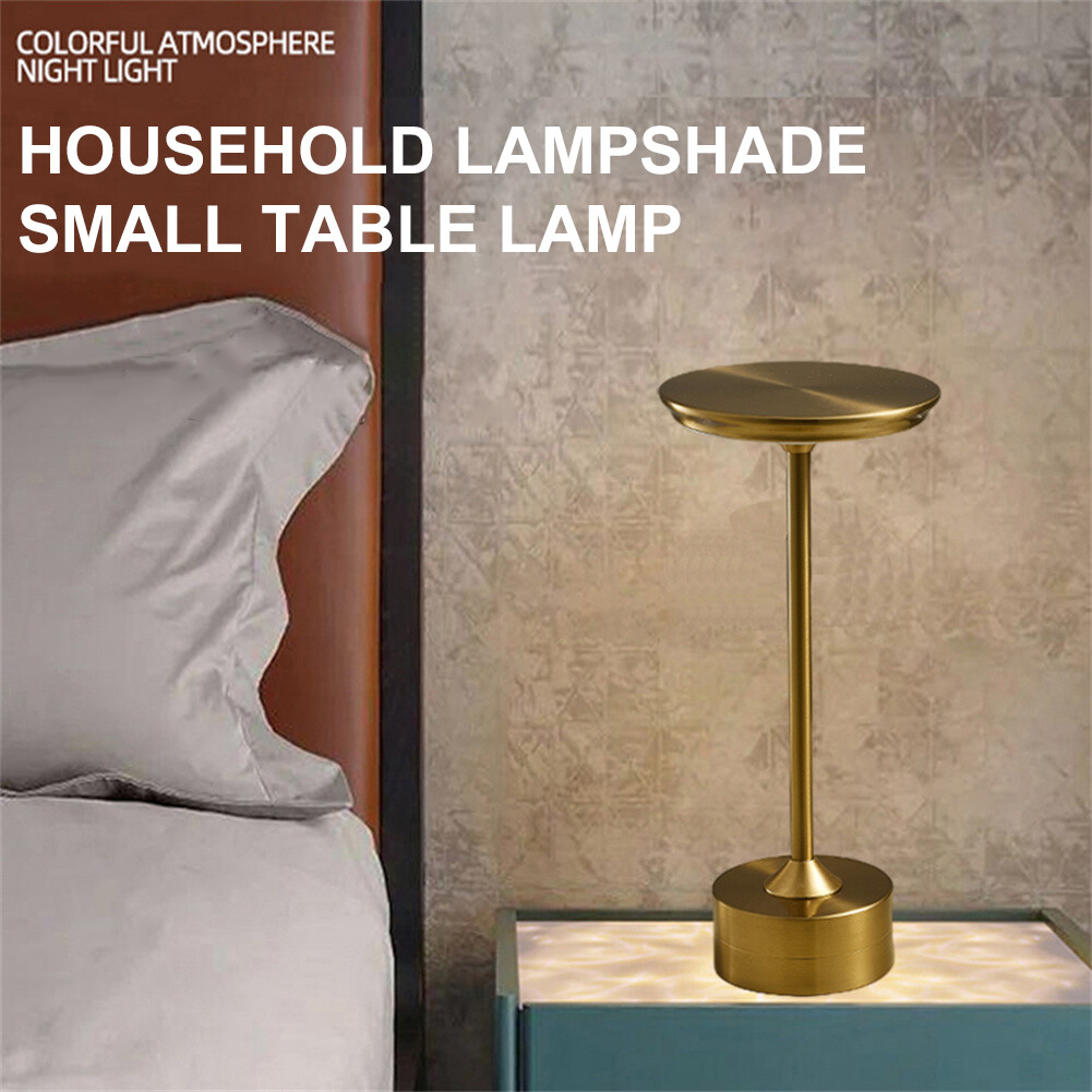 Wireless Desk Lamp USB Rechargeable Touch Bedside Led Night Light L-shaped Cordless Table Lamp For Coffee Bedroom Decoration