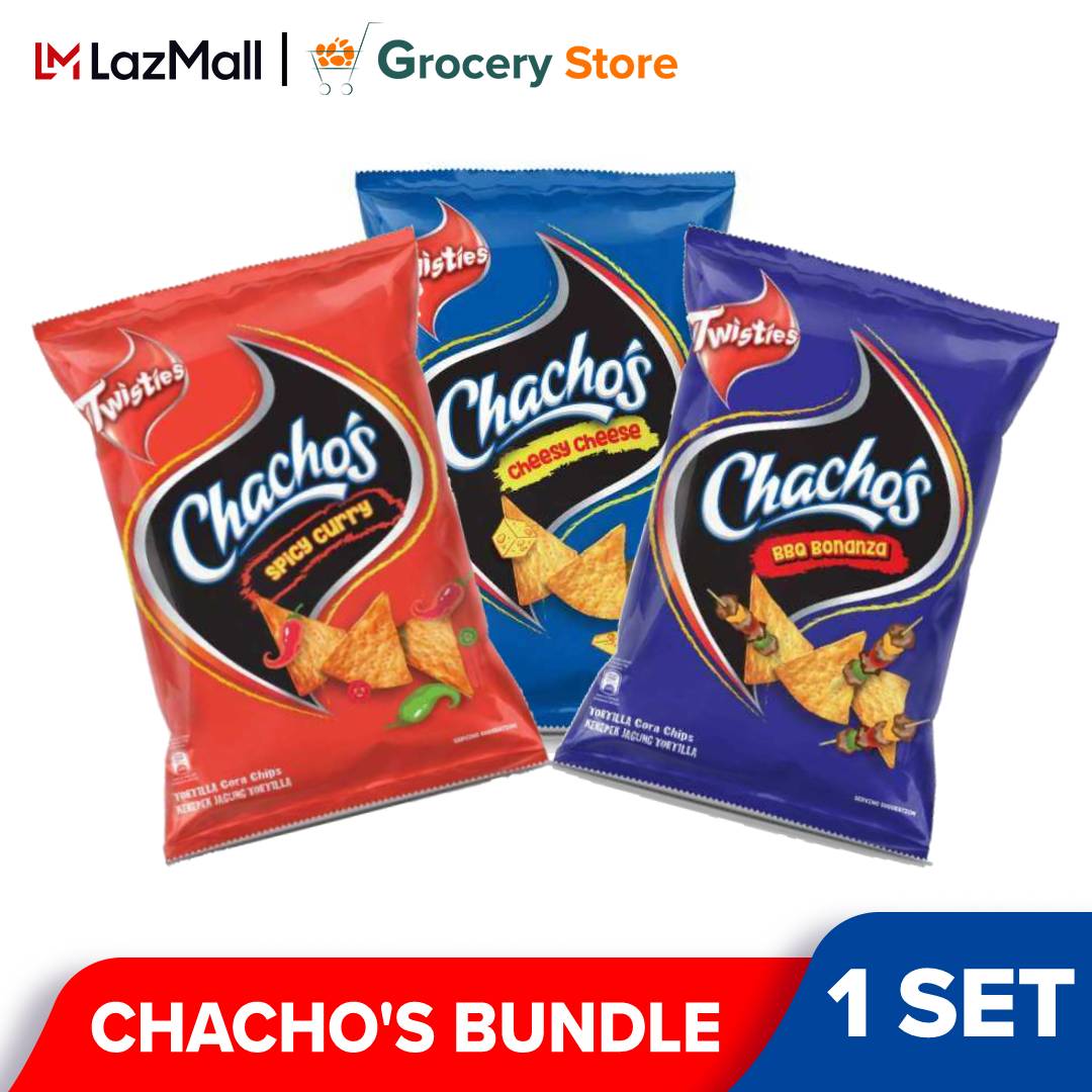 Chacho Kit Chacho's Tortilla Corn Chips Bundle Deal Cheesy Cheese + BBQ Bonanza ...