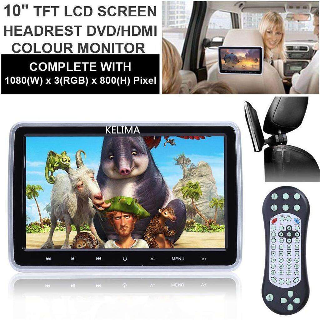 Kelima 10.1 นิ้วภายนอก Headrest จอแสดงผลเครื่องเล่น Dvd Player สนับสนุนเกม By Moonbeam