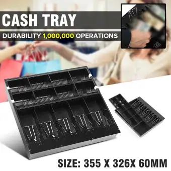Security Safe Petty Cash Tray Drawer 5 Bills 8 Coins Cashier