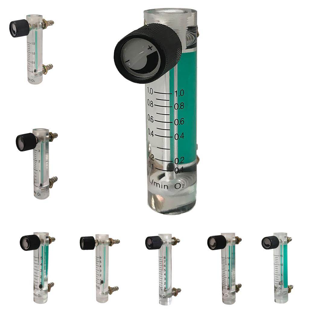 Baoblaze Adjustable Flow Meter 1-15LPM Gas Flowmeter for Oxygen Air Gas Conectrator