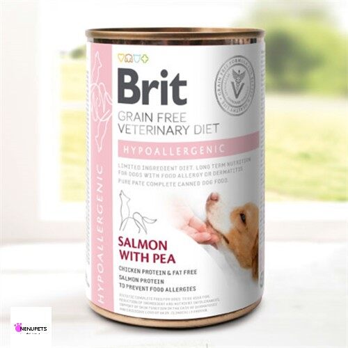 Brit Hypoallergenic Dog Veterinary Diet Salmon and Pea Wet Food