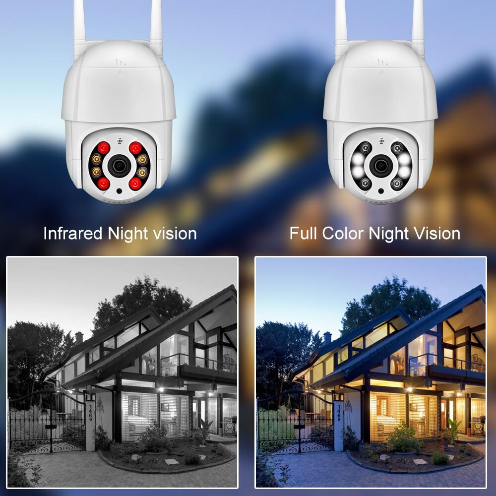 EVKVO 5MP XMeye Full Color Night Vision H.265 FHD PTZ Wifi IP Camera CCTV Outdoor PTZ 4X Zoom AI