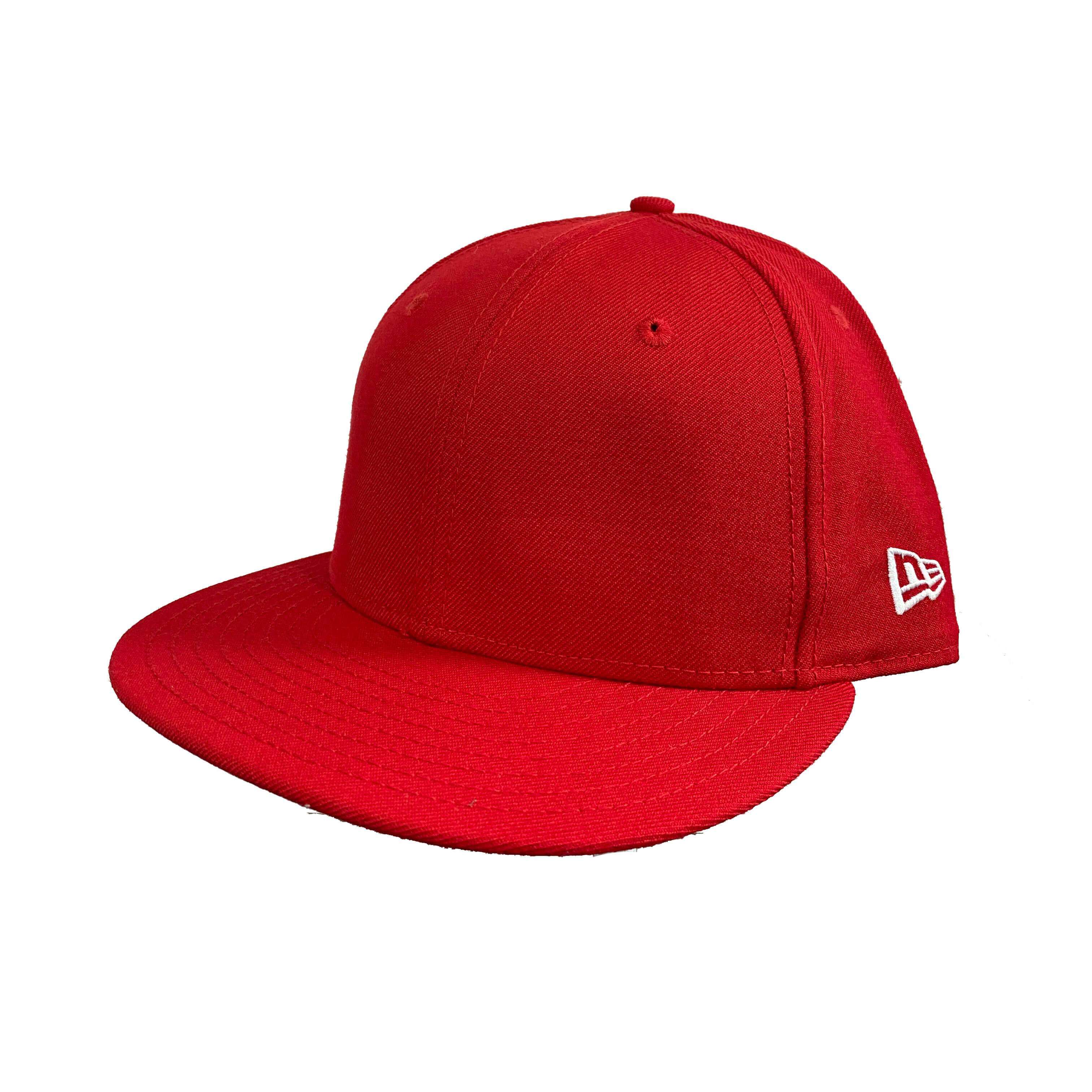 blank red snapback