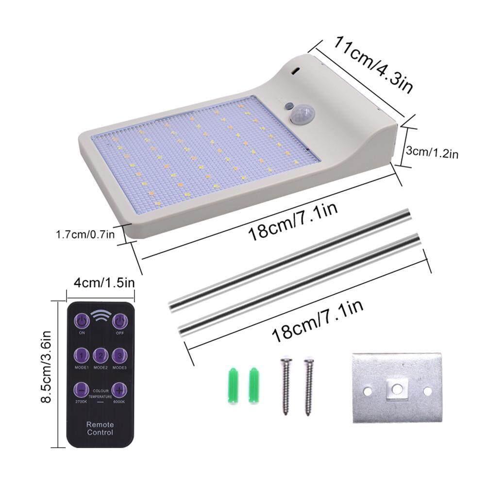 ĐÈN LED Năng Lượng Mặt Trời Đèn Cảm Biến Chuyển Động Mờ Chống Nước Đường Phố Đèn Sân Vườn