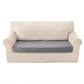 Sofa Cover Solid Color 1 2 3 Seater Elastic Slipcover Sofa Cover Solid Color 1 2 3 Seater