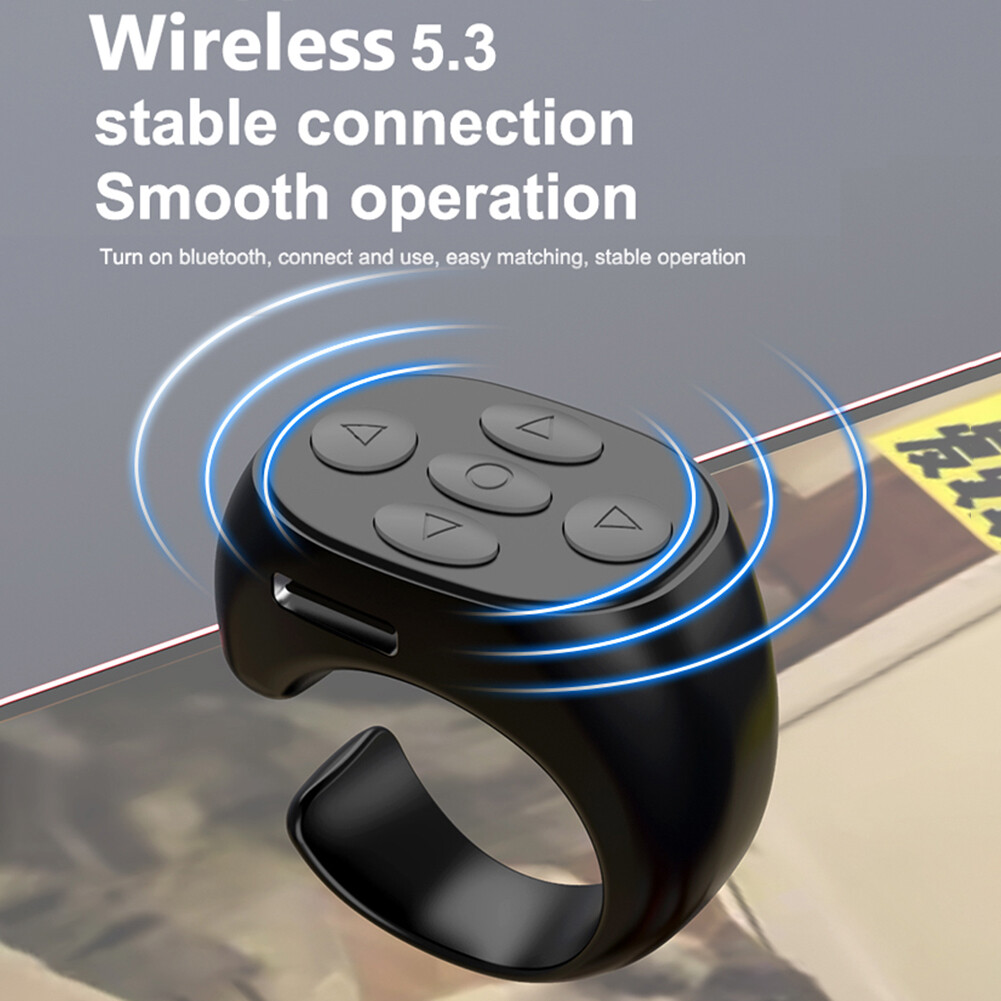 Wireless Bluetooth Automatic Page Turner Browsing Smart Selfie Page Turner Controller Portable Type-c Charging for Mobile Phone