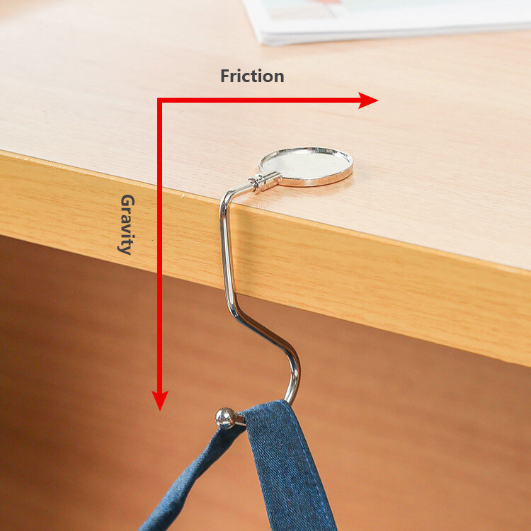Folding Bag Hook Hanger Purse Handbag Holders Table Organizer Office Desk Side Hook