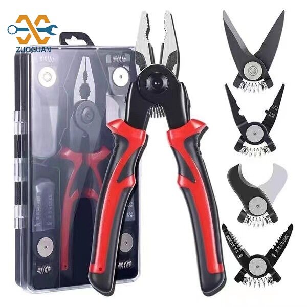 Multi-purpose tool 5-in-1 interchangeable head tool set Multi-function pliers