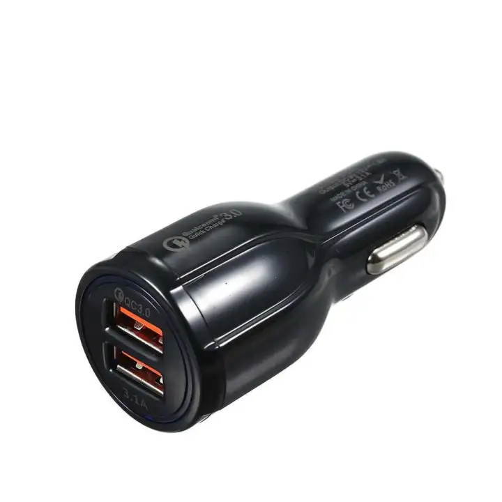 Quick Charge 3 0 Car Charger Adapter Fast Charging With Dual Usb