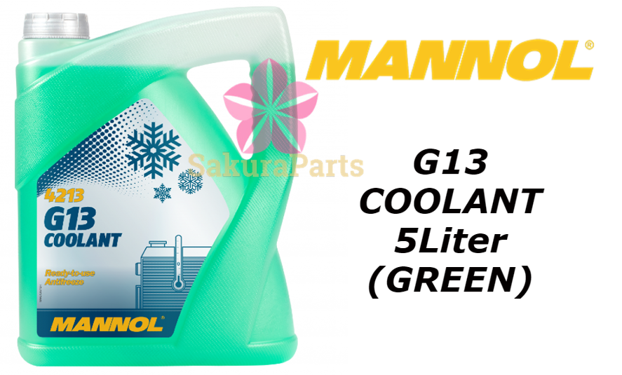 MANNOL 4213 G13 Radiator Coolant 5Liter (MADE IN GERMANY) Lazada