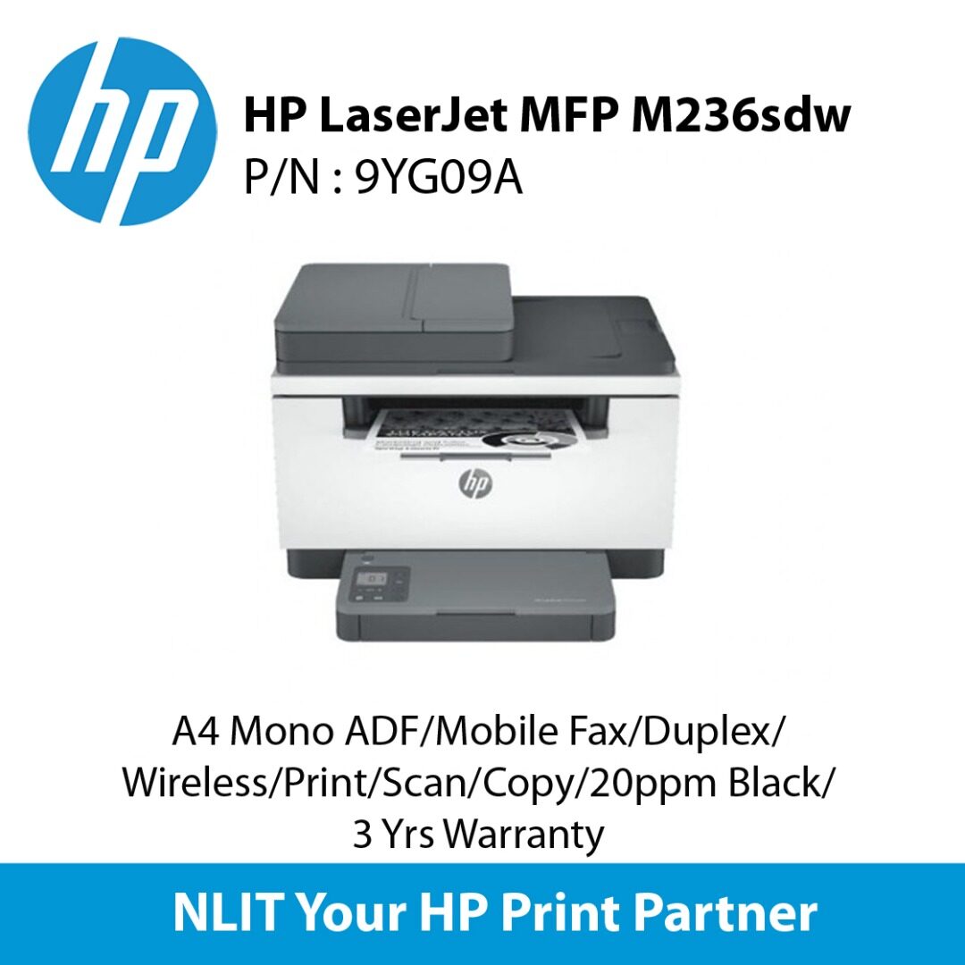 HP LaserJet MFP M236sdw Printer 9YG09A | Lazada