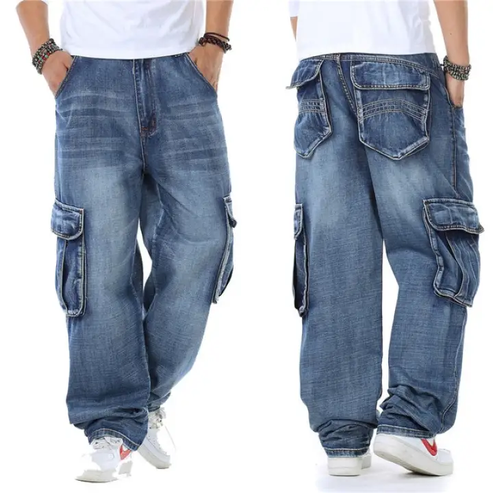 denim jeans with side pockets