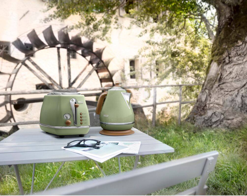 Delonghi Icona Vintage Kettle 2-Slice Toaster (Lid) Lazada