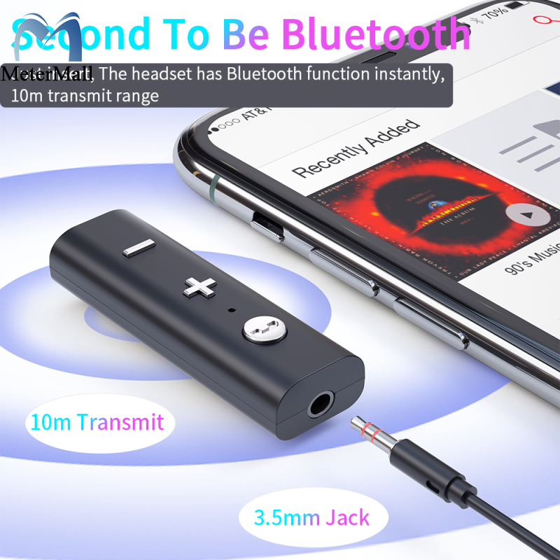 Bluetooth 5.0 Receiver For 3.5mm Jack Earphone Clip Type Wireless Adapter Bluetooth Aux Audio Music Transmitter
