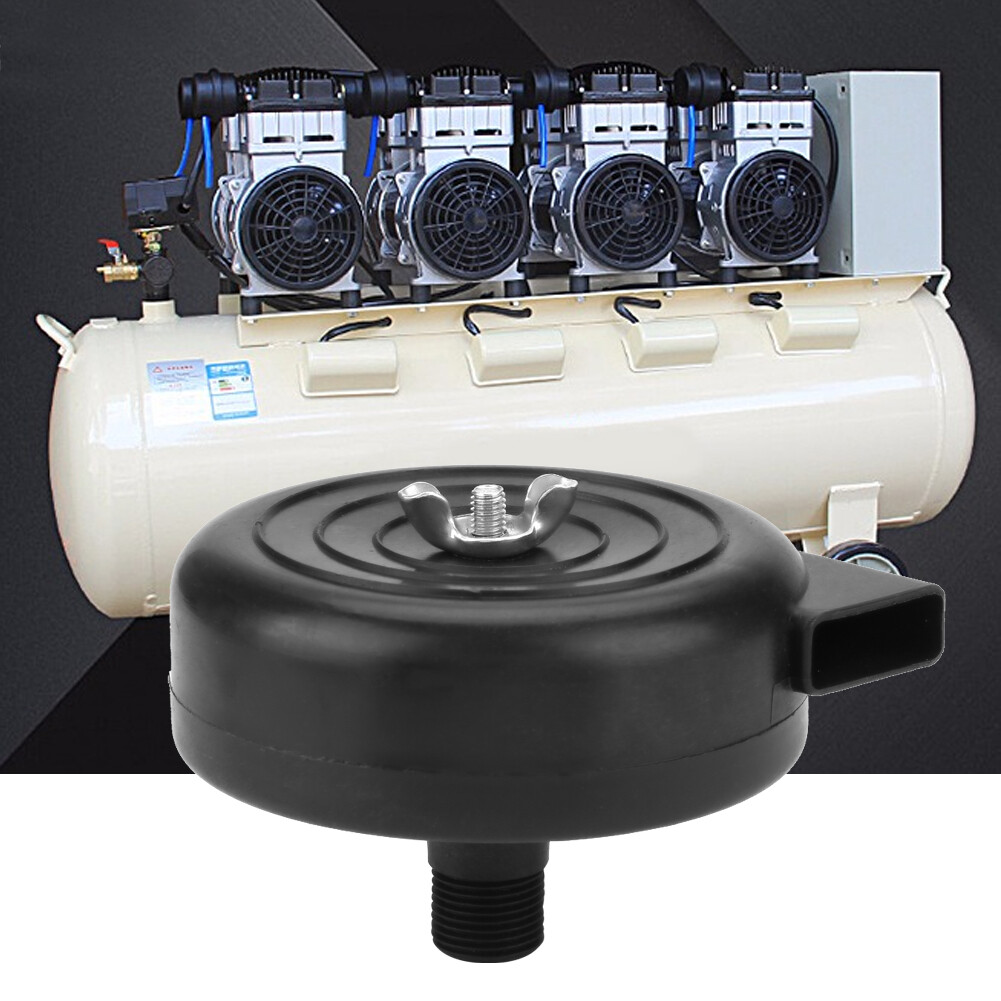 Air Compressor Filter Silencer 16mm 3/8PT Plastic Male Thread Air Compressor Intake Filter Noise Muffler Silencer