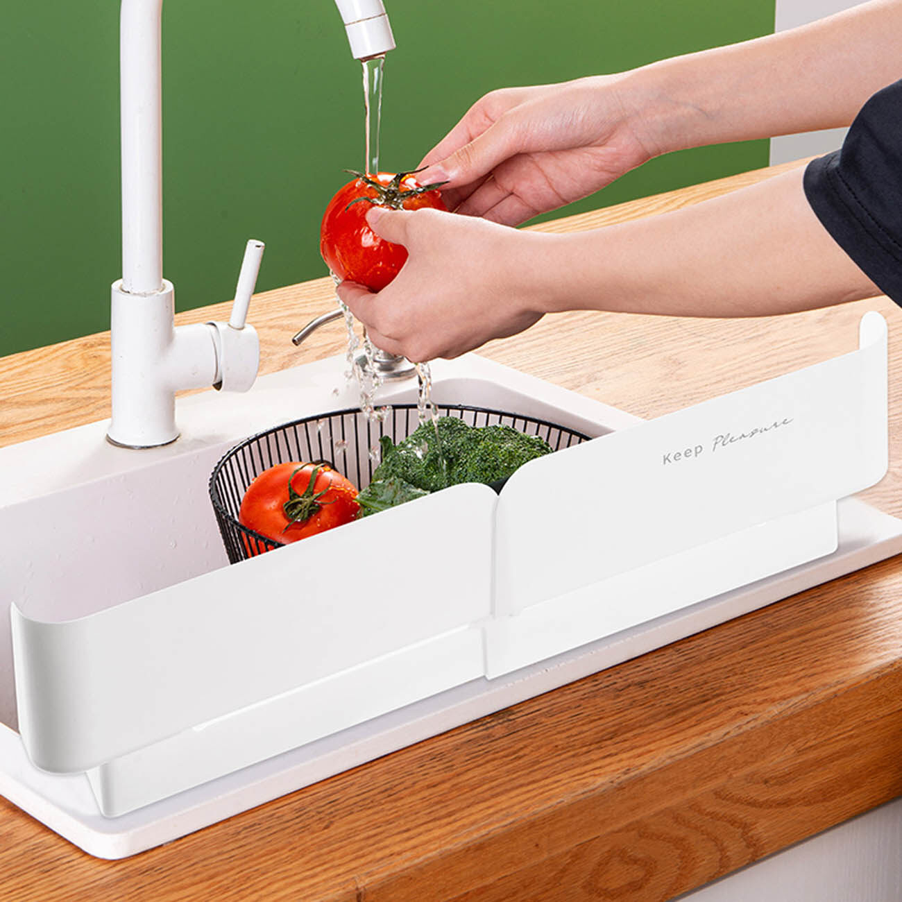 CNMF Thiết Bị Giữ Nước Đa Năng Điều Chỉnh Được Thiết Kế Cong Đồ Dùng Nhà Bếp