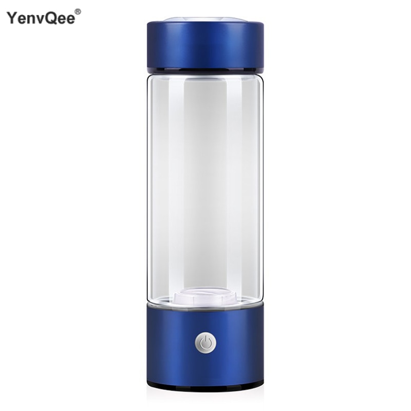 420ML Portable Hydrogen Generator Water Filter Ionizer Pure H2 Rich Hydrogen Alkaline Bottle Electrolysis Drink Hydrogen