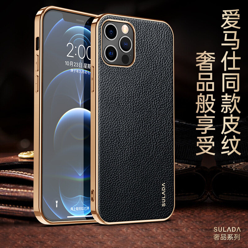 Da thật vỏ điện thoại cho Iphone 15 Pro Max 14 Pro Max 13 Pro Max 12 Pro Max da trường hợp 11 Pro Max x XS Max XR 15 cộng với mạ điện Ốp viền điền thoại mềm bảo vệ lưng điện thoại Bìa