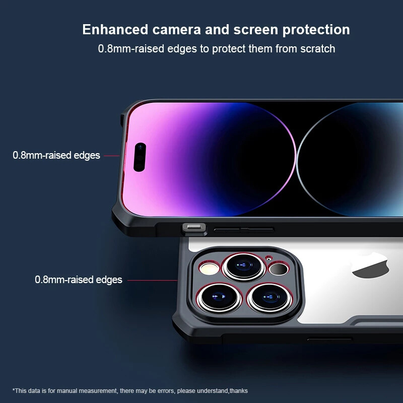 Ốp lưng điện thoại trong suốt cho iPhone 15 14 13 12 11 Pro Max Mini X XS XR 8 7 6 Plus Chống va đập Ốp lưng TPU chống va đập Acrylic chống rơi