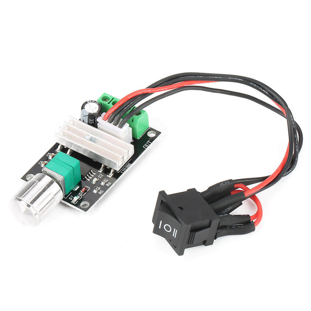 Motor Speed Controller DC 6V 12V 24V 3A PWM Motor Speed Control Reversible Controller Regulator with Switch