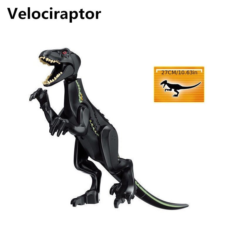 Khủng long đồ chơi xếp ghép hình, khủng long kỷ JuRa Tyrannosaurus Rex Cánh Rồng Velociraptor Tyrannosaurus Rex móng vuốt nặng Đồ chơi xếp ghép hình rồng