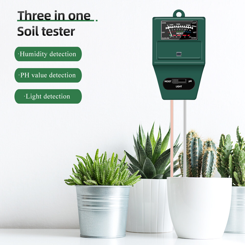 3 in1 Soil Water Moisture PH Meter Acidity Humidity Sunlight Light PH