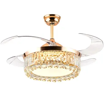 Qukau Modern Led Invisible Fan Lamp Remote Control European 42 Led Invisible Fan Lamp Remote Control