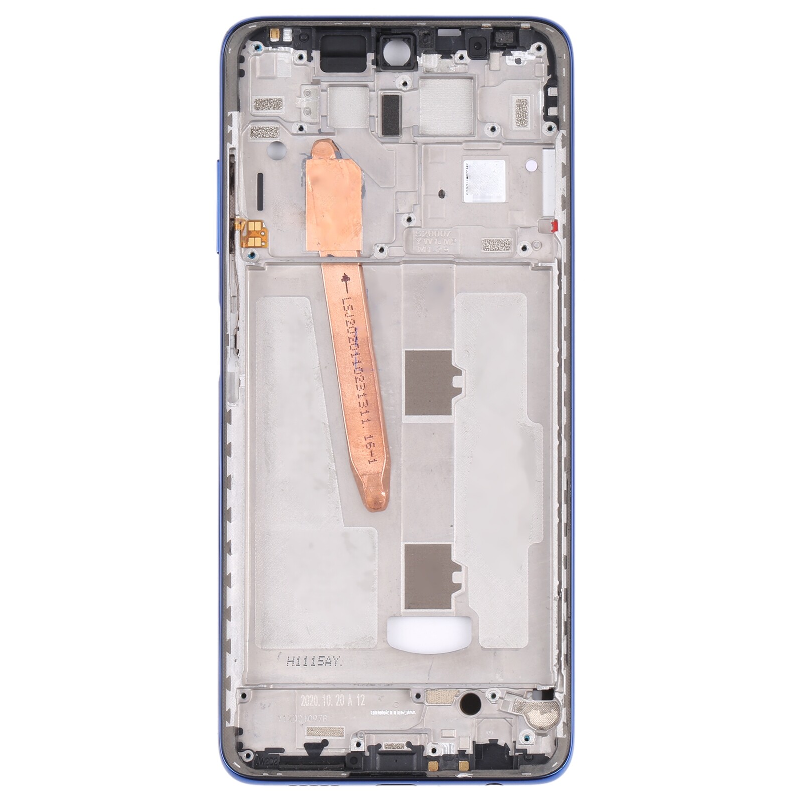 AboutCellphone Original Middle Frame Bezel Plate for Xiaomi Poco X3 Pro (Blue)