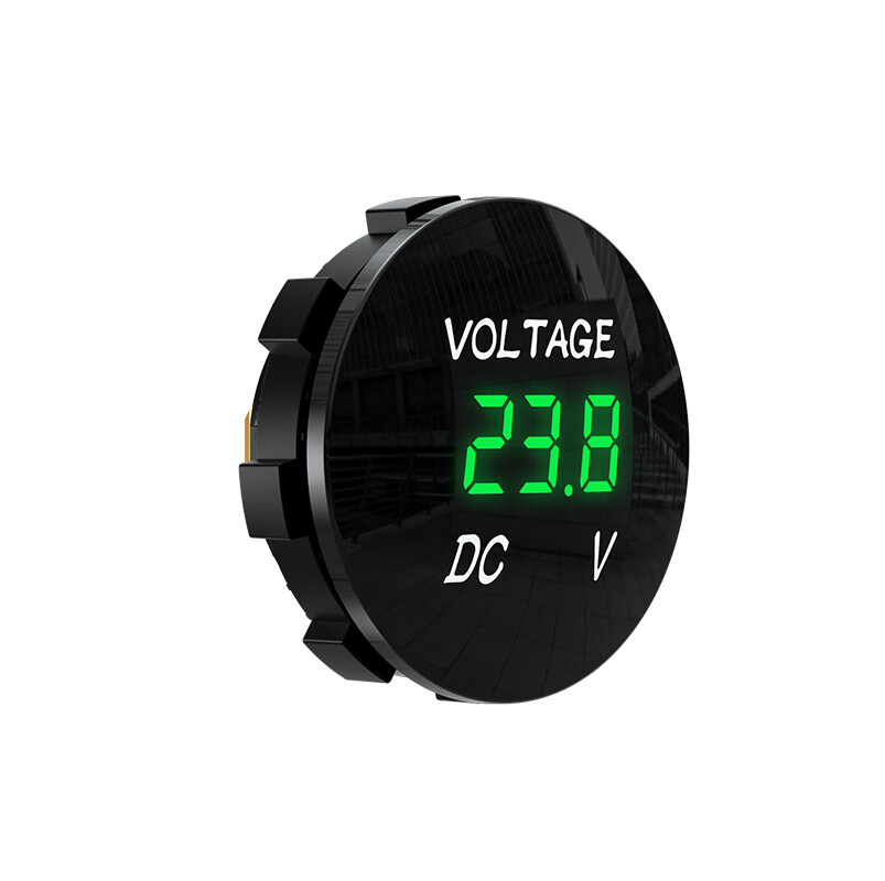 Original DC 12V-24V LED Panel Digital Voltage Volt Meter Display Voltmeter Motorcycle Car