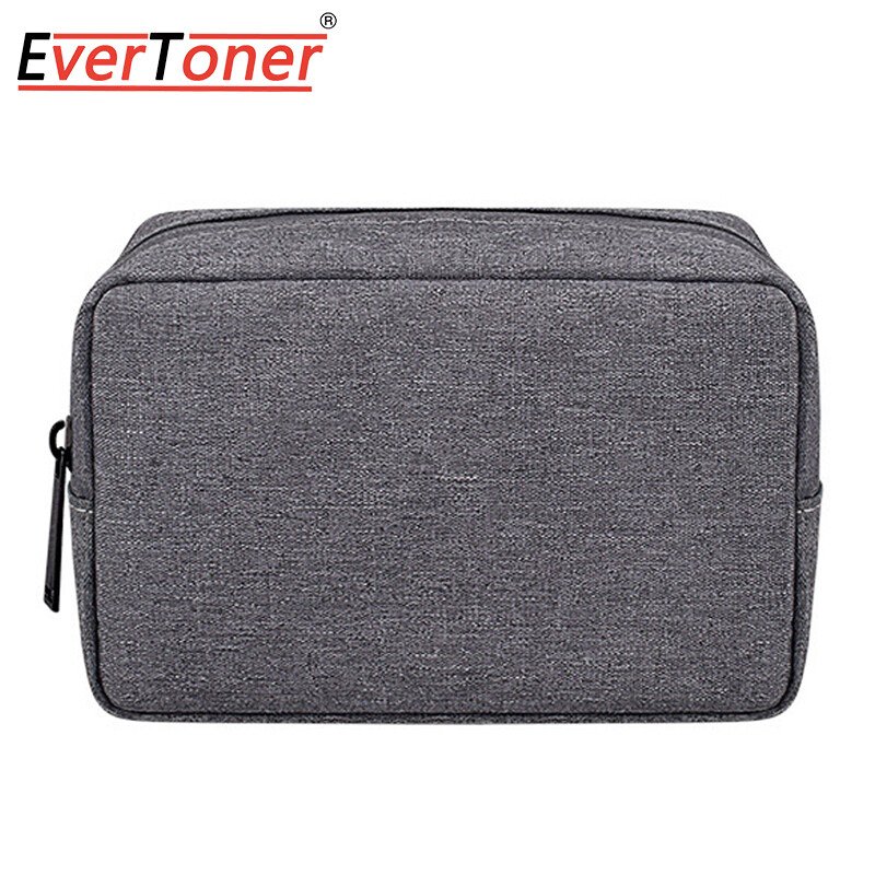 EverToner Electronics Accessories Organizer Bag,Portable ,for Cable Charger Cords Mouse Adapter Earphones and More Out-Going Business Travel Gadget Bag