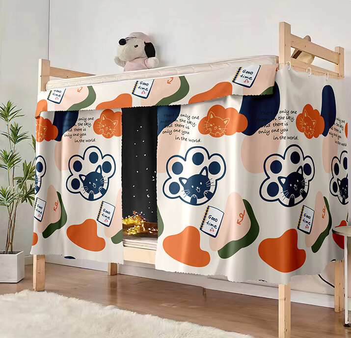 Bestenrose 1.15m*2m Student Dormitory Bed Curtains University Girl boy Bedroom Single Bed Upper Under Shade Cloth Curtains