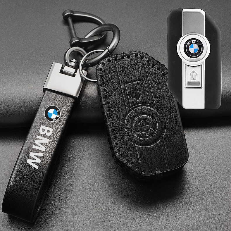 Premium leather bmw motorcycle key case bmw r1250gs c400gt 750gtt key protector key chains accessories