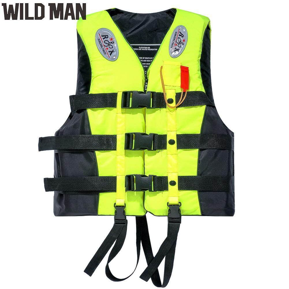 Adults Life Vest with Whistle Swimming Boating Water Sports Buoy Jackets