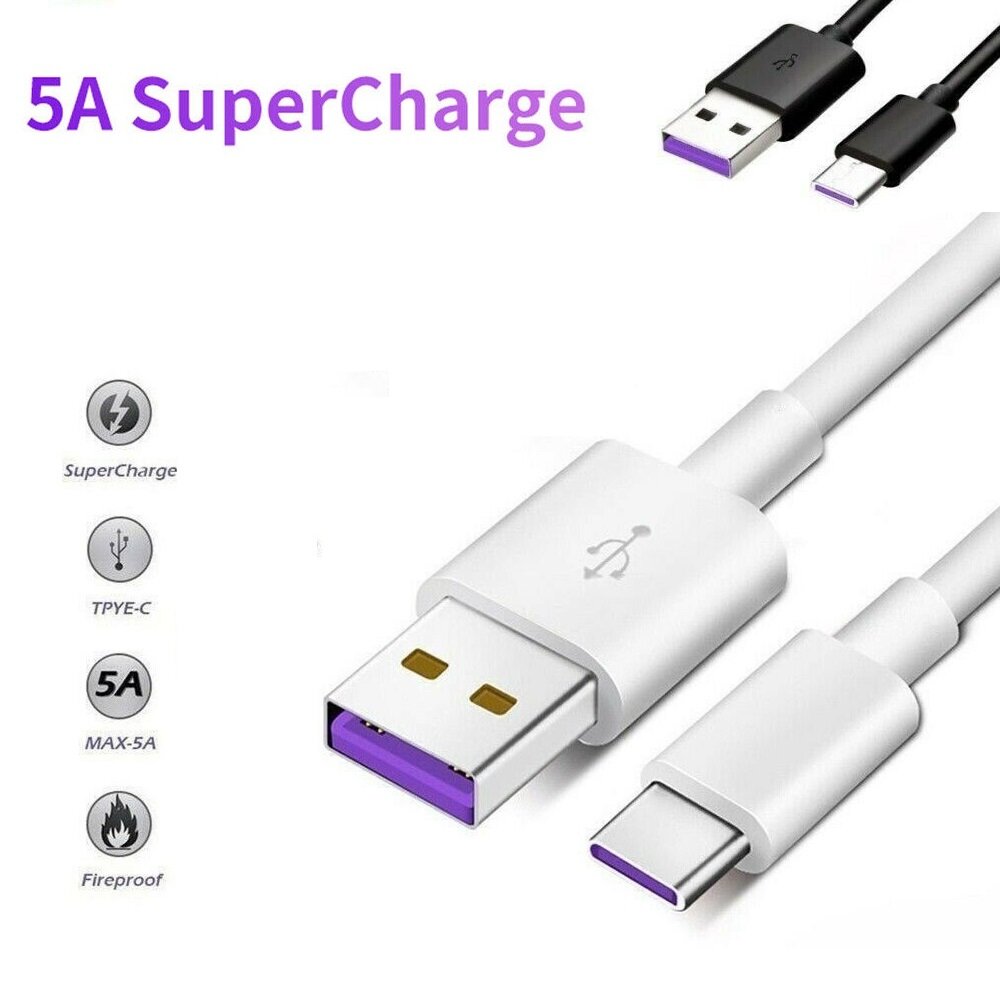 5A Supercharge USB Type C Data Cable Charger For Android Type C Interface Phone