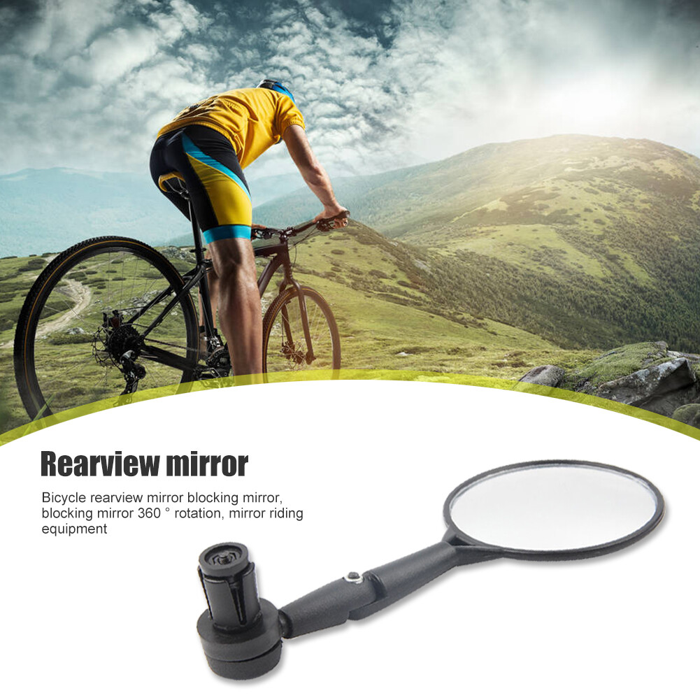 1 Cái Xe Đạp Handlebar End Mirrors 360 Xoay Xe Đạp Side Chiếu Hậu Gương