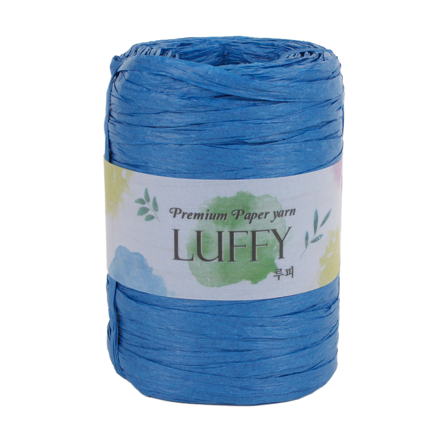 4 Skeins Luffy Premium 2mm Thickness Craft Ribbon Light Weight Paper Yarn Deep Beige 
