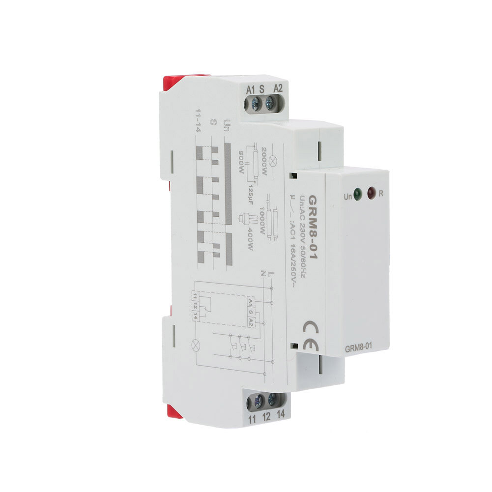 GRM8-01 Electronic Impulse Relay Latching Relay Memory Relay AC Impulse Relay 230V