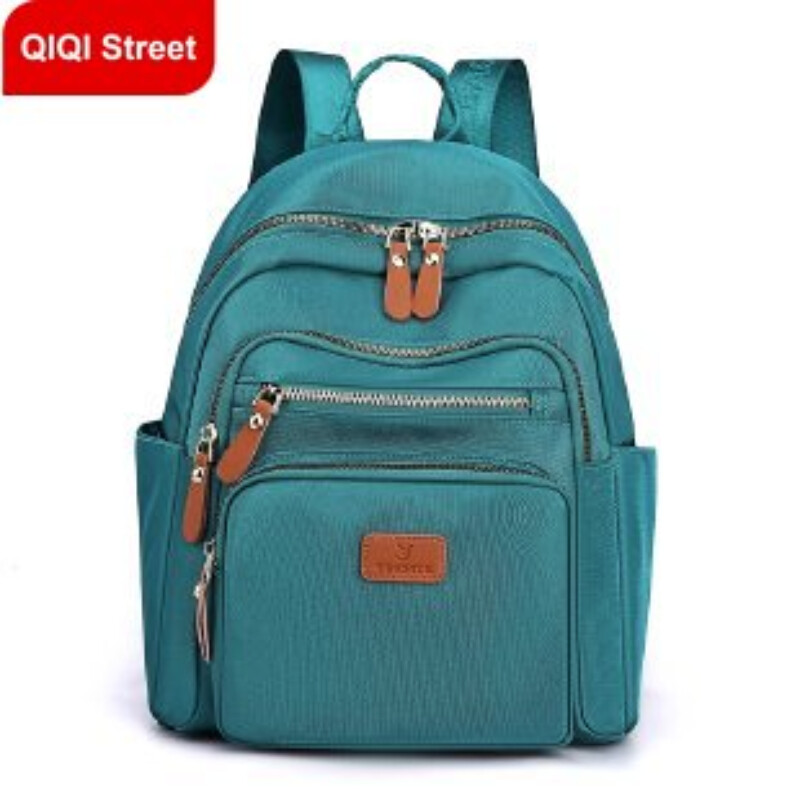 Women backpack 2022 new, travel backpack, large anti-splash Oxford cloth backpack, Korean student canvas school bag, fashionable and casual embroidery printed backpack