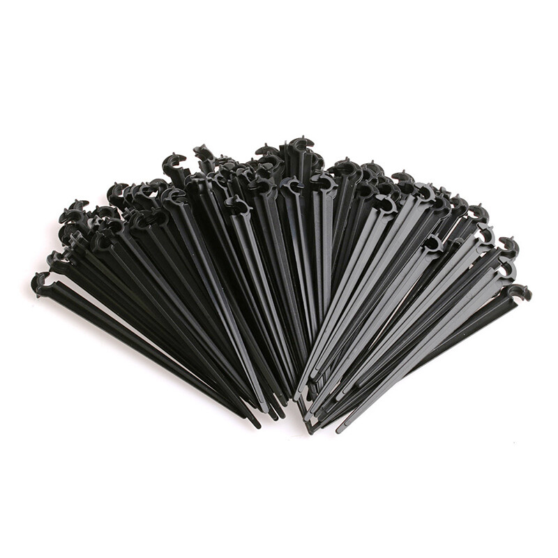 100Pcs/Set 4/7mm Micro Hose Fixed C-Type Holders Drip Irrigation Accessories