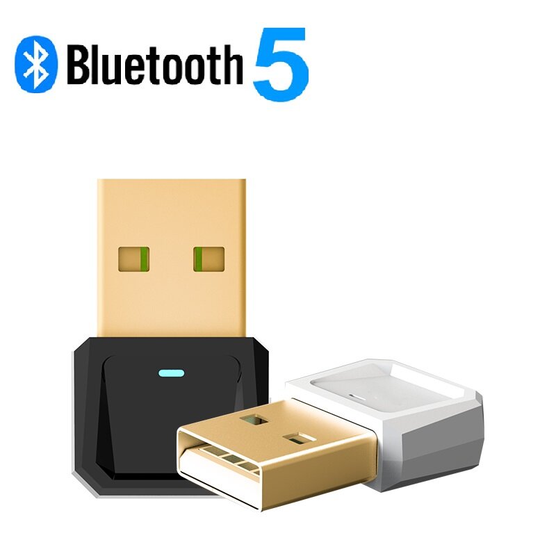 VAORLO 5.0 Không Dây USB Bluetooth Adapter Cho Máy Tính Máy Tính Xách Tay Mini Bluetooth Dongle Cho Chuột Gamepad Máy In PC USB Adapter Transmitter