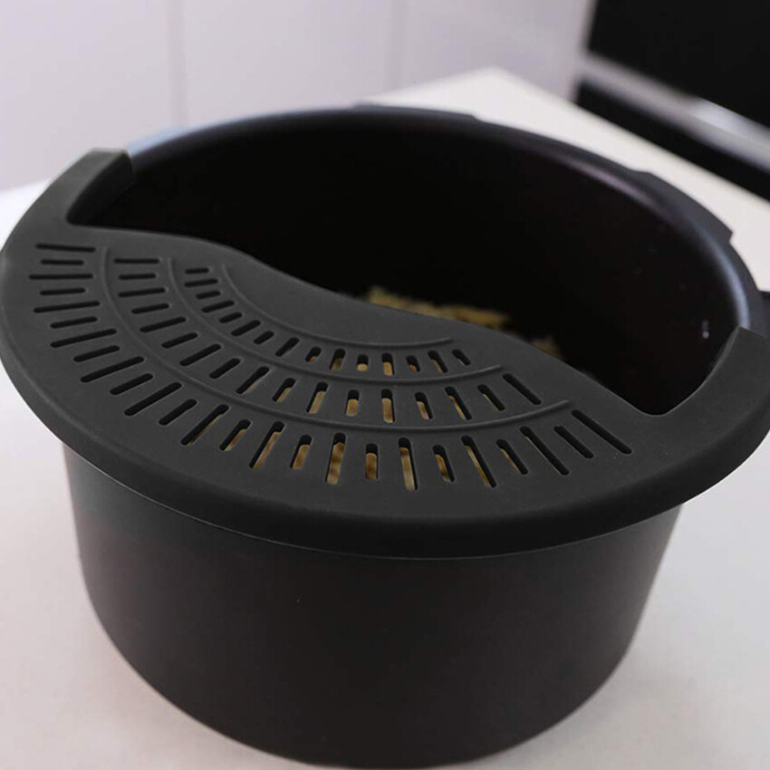 Giá Lọc Nhà Bếp, Silicone Lọc Thực Phẩm Không Cần Tay, Nồi Bếp Lọc Cho Thịt Bò, Mì Ống, Mì Spaghetti Và Tất Cả Các Loại Nồi