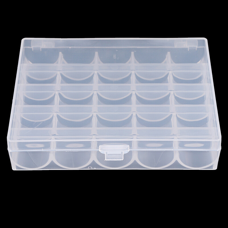 Lofow 25/36 Spools Bobbins Sewing Machine Empty Bobbin Case Organizer Storage Box