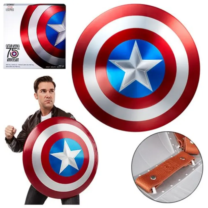 captain america 75th anniversary metal shield marvel legends