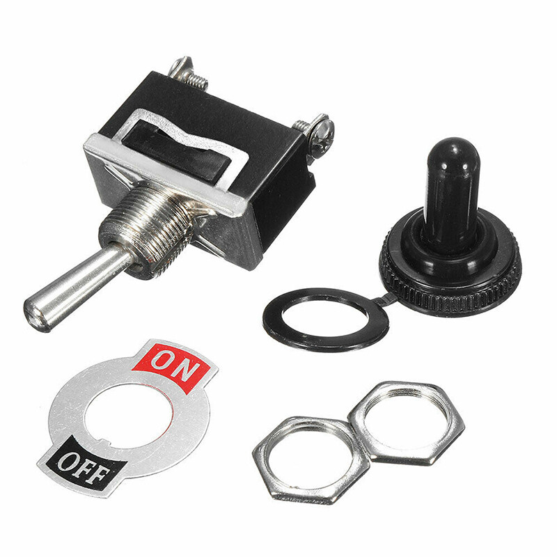 BOKALI, 5 Cái Công Tắc Bật Tắt Chống Nước Mới, Đèn Bảng Điều Khiển Xe Hơi Bật/Tắt 12V Bốt Kim Loại