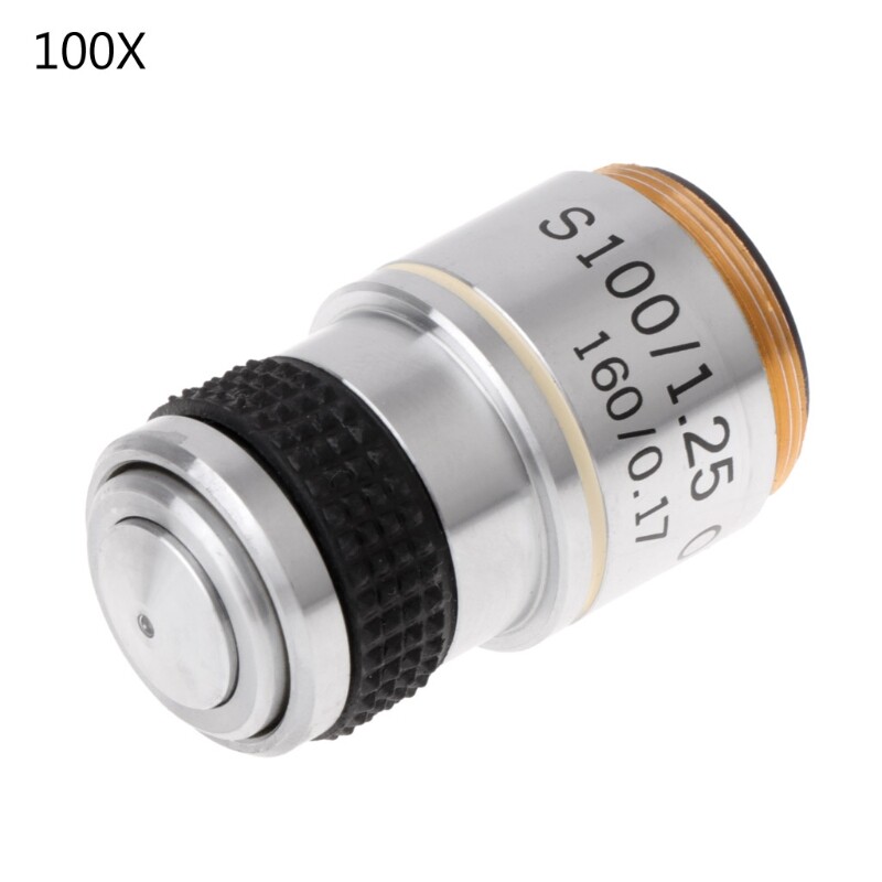 4x 10x 40x 100x achromatic objective lens for biological microscope 185